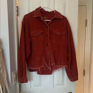 Women's Rusted Red Corduroy Jacket